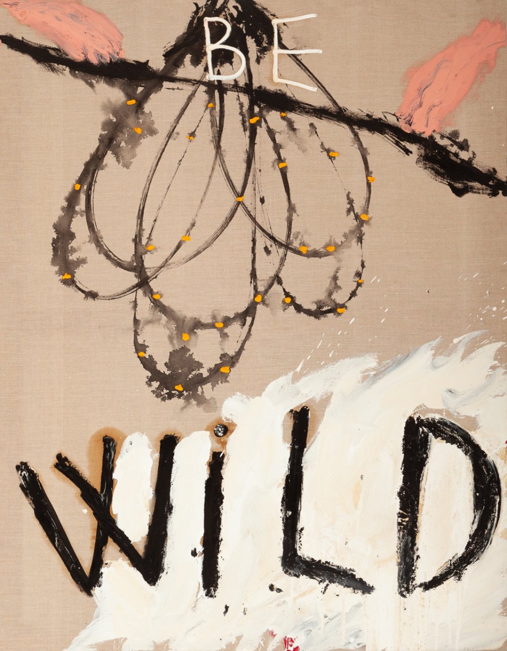 PACO CELORRIO (Burgos, 1956)."Wild", 2000.Oil on canvas.Signed and dated on the back.Size: 146 x 114
