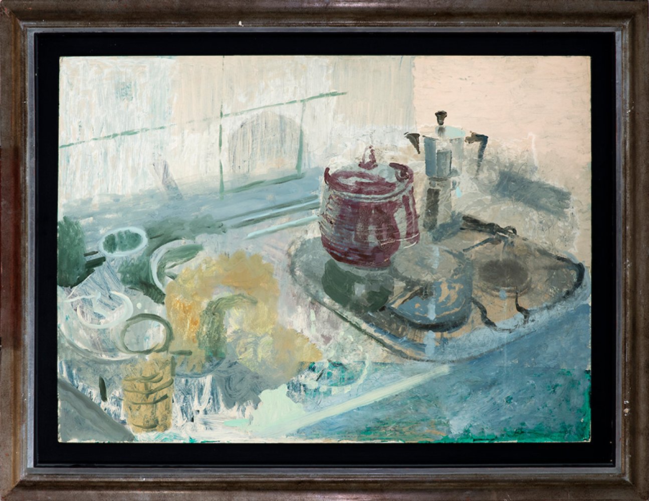 ANTONIO MAYA CORTÉS (Jaén, 1950).Untitled.Oil on cardboard.Retains the stamp on the back of the - Image 3 of 7