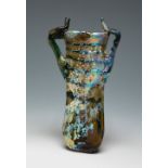 Double ointment. Rome, 2nd-3rd century AD.Blown and coloured glass.In very good condition,