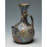 Baby bottle. Imperial Rome, I-II AD.Blown glass, transparent.Attached is a report issued by