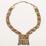 Necklace; Egypt, Late Antique, 664-332 BC.Faience.Measurements: 23.5 x 12 cm (diameter, necklace).