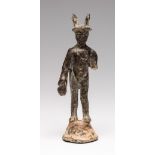 Mercury of the Roman Empire, 1st-2nd century AD.Bronze sculpture.Measurements: 7,5 cm.Statuette of