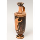 Lekythos; Attica, Greece, 5th century BC.Red-figured pottery.Thermoluminescence certificate