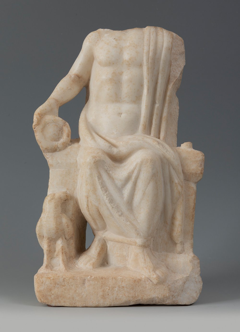 Jupiter. Roman Empire, 1st-2nd century AD.Marble.Good state of preservation.Measurements: 35 x 22 - Image 6 of 7