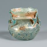 Roman vessel, 3rd-4th century AD.Glass.Provenance: decoration from the Hotel Cambon, Paris, France.