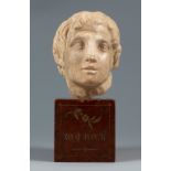 Male head. Roman. 1st-3rd century AD.Marble.Provenance: private collection, François Antonovich,