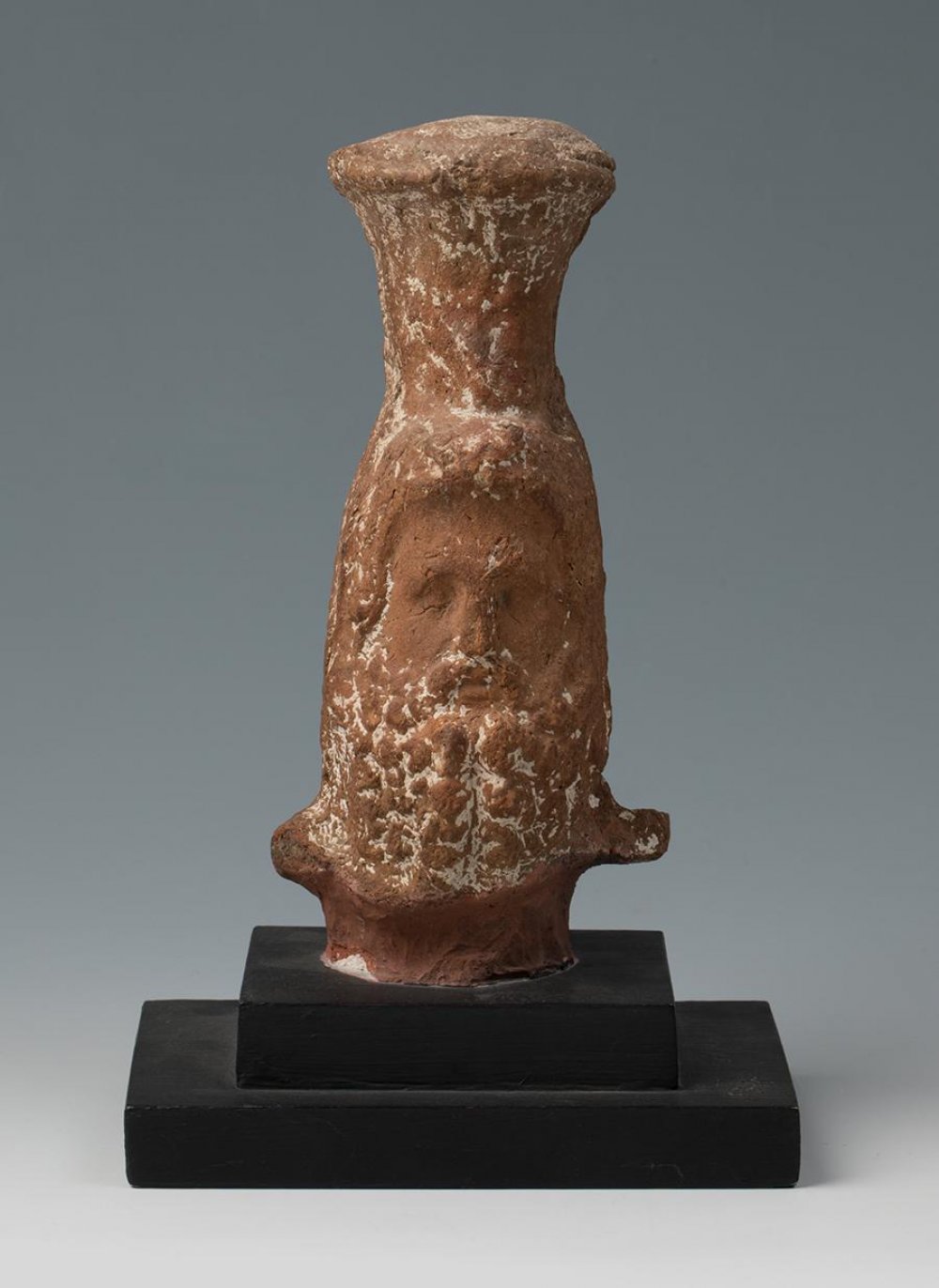 Serapis; Rome, 1st-3rd century AD.Terracotta.It has material adhesions.It shows wear and tear. - Image 5 of 5