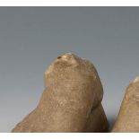 Set of feet; Rome, 1st-4th century AD.Carved marble.Damage caused by the passage of time.Provenance: