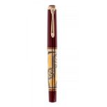 PELIKAN FOUNTAIN PEN 1998 "EXPO 2000 - HUMANKIND" LIMITED EDITION.Acrylic barrel and gold plated