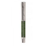 GRAF VON FABER CASTELL FOUNTAIN PEN LIMITED EDITION 2011 JADE.Barrel in jade and platinum.Two-tone