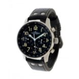 Watch ZENO-WATCH BASEL X-Large Pilot, ref. P559, for men/Unisex.In steel. Circular case with black