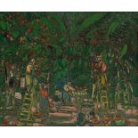 ANDRÉ COTTAVOZ (Saint Marcelin, France, 1922- Valluris, France2012)."Cherry picking", 1976.Oil on