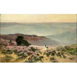 WILLIAM DIDIER-POUGET (France, 1864-1959).Landscape.Oil on panel.Signed in the lower left margin.