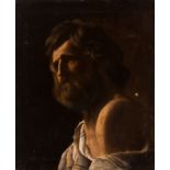 French or Spanish school; late nineteenth century.“Male character bust”.Oil on canvas.It presents