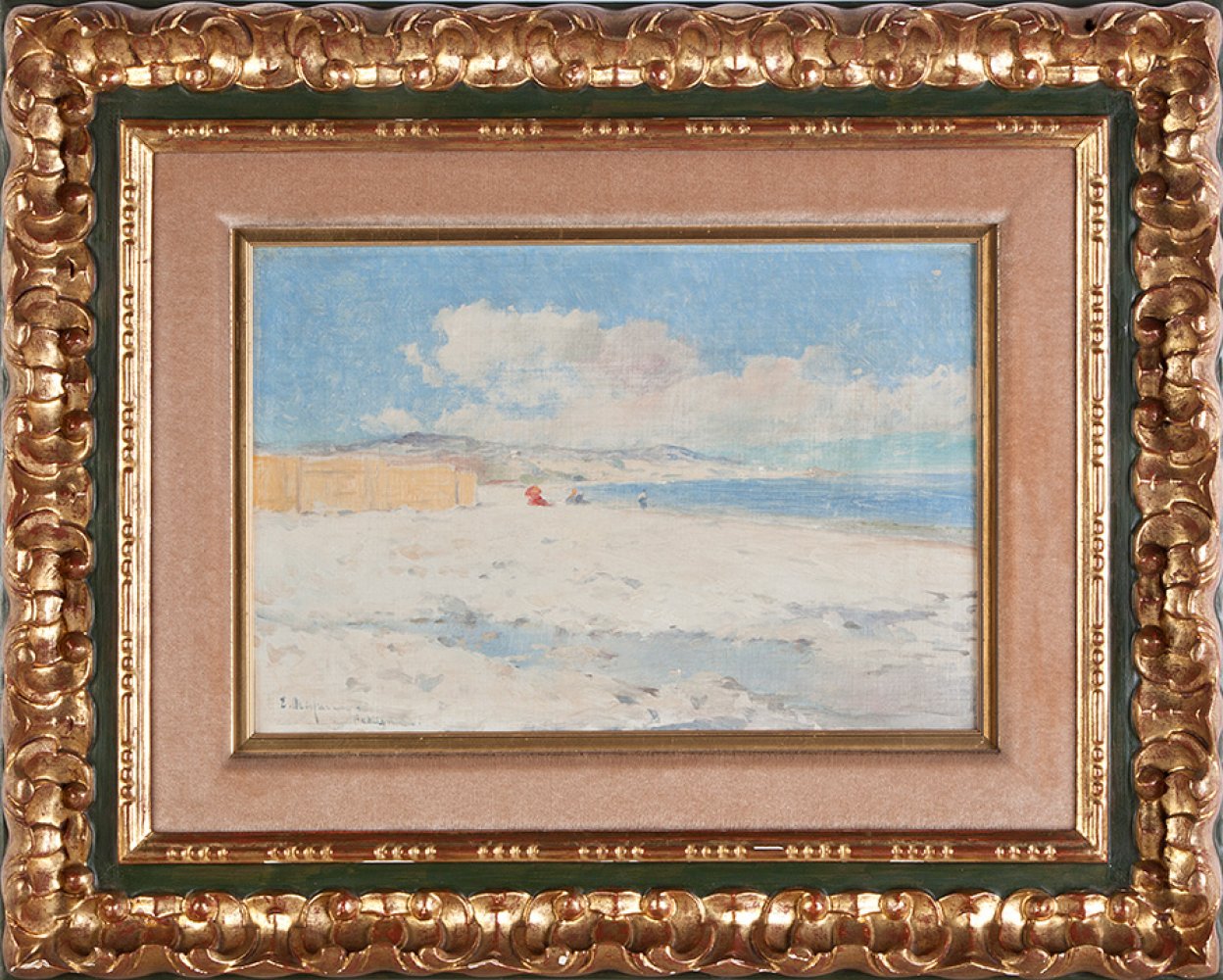 ELISEO MEIFRÈN ROIG (Barcelona, 1859 - 1940)."Marina".Oil on canvas.Signed in the lower left - Bild 2 aus 5