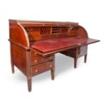 Bureau-secretaire. Russian Empire (1721-1917), late 18th - early 19th century.In mahogany and