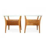Pair of coffee tables attributed to GIO PONTI (1891 - 1979, Milan).Production period 1950s.In