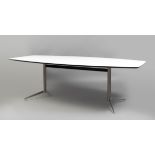 PAUL LEROY (Denmark 1960).Spinal Table.Publisher: Paustian.White laminate top edged in black and