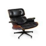 CHARLES EAMES (U.S., 1907 - 1978) & RAY EAMES (U.S., 1912 - 1988)."Lounge Chair, design 1956.