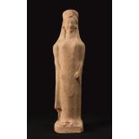 Kore. Ancient Greece, circa 500 BC.Terracotta.In good condition.Provenance: Baidun Gallery,