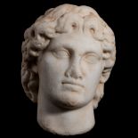 Bust of Alexander the Great. Ancient Greece, late Hellenistic-early Roman period, 2nd-1st century