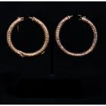 Pair of earrings. Ancient Greece, ca. 4th-3rd century BC.Gold.In good condition.Provenance: