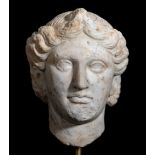 Bust of Alexander the Great as Apollo Karneios. Ancient Rome, 1st century BC - 1st century AD.