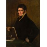 Spanish school; first half of the 19th century."Portrait of the engraver Rafael Esteve".Oil on