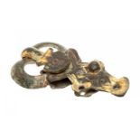 Fragment of a buckle. Visigothic culture, 5th-8th century.Bronze.Provenance: Private collection of