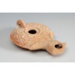 Roman Lucerne, 2nd-3rd century AD.Terracotta.Provenance: Private collection, Bordeaux, France.