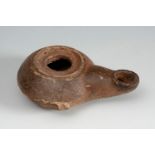 Greek Lucerne. Hellenistic period, ca. 350-275 BC.Terracotta.Provenance. Private collection,