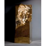 MATTEO MAURO (Catania, Sicily, 1992)."He", 2020.Hand-cast bronze.Black bronze patina finish - mirror