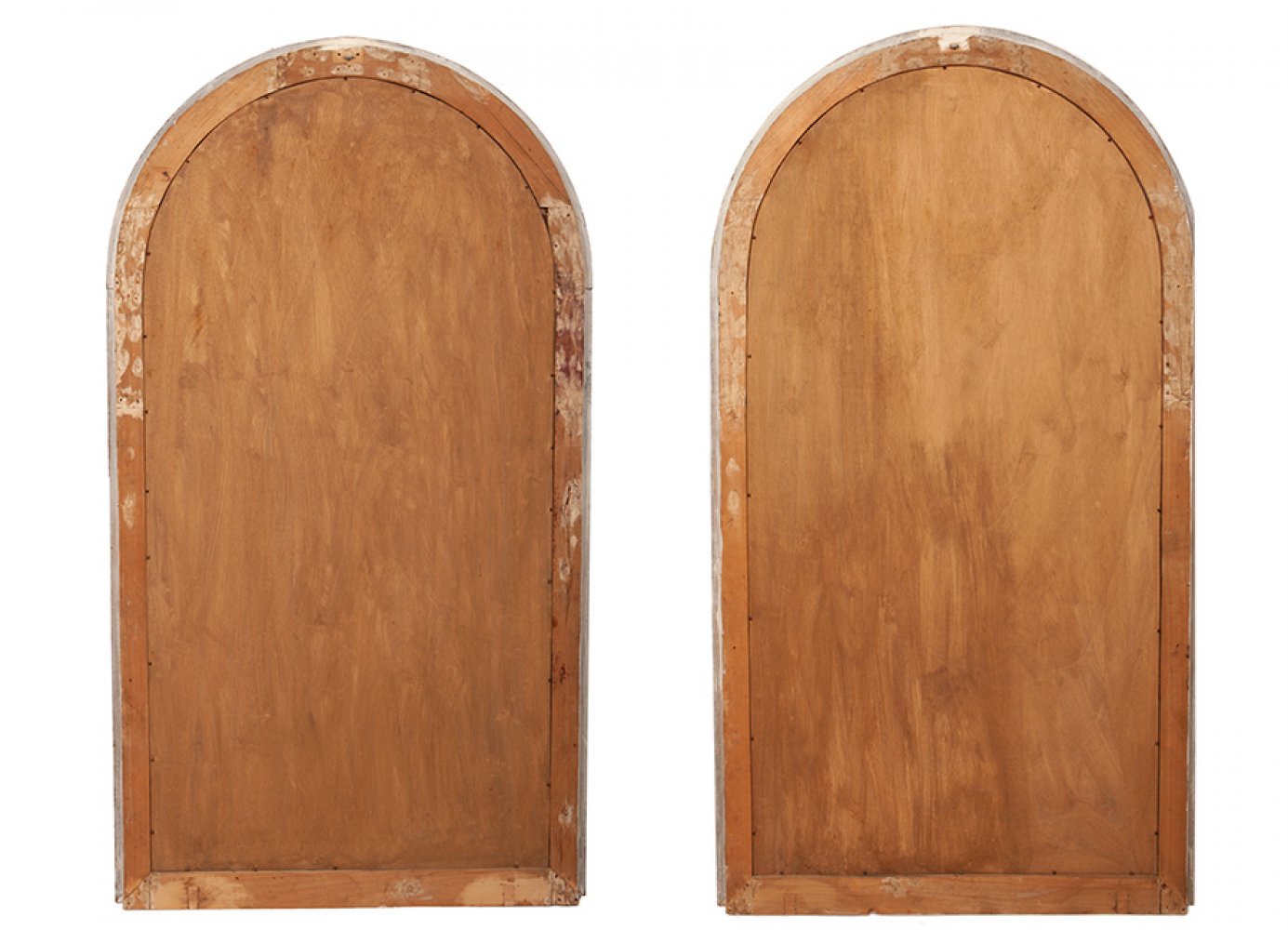 Pair of Italian oval mirrors, 19th centuryMade of carved and polychromed wood.Measurements: 162'5 - Image 2 of 4