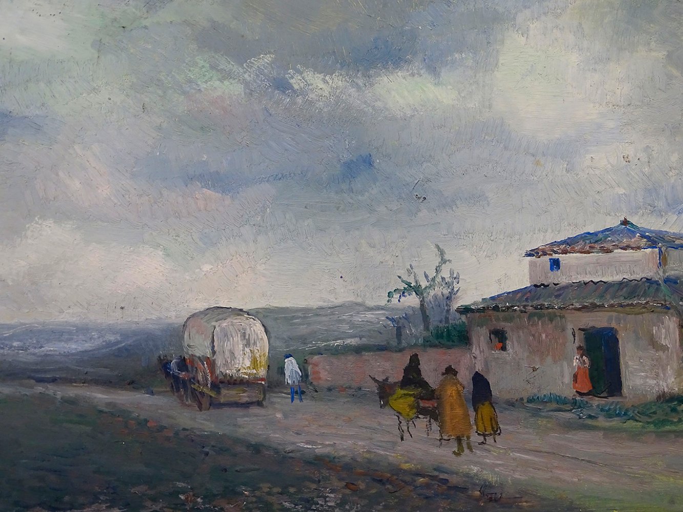 RICARDO BAROJA NESSI (Riotinto, Huelva, 1871 - Vera de Bidasoa, Navarre, 1953).Peones camineros" ("