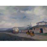 RICARDO BAROJA NESSI (Riotinto, Huelva, 1871 - Vera de Bidasoa, Navarre, 1953).Peones camineros" ("