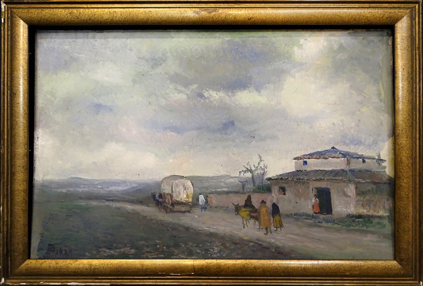RICARDO BAROJA NESSI (Riotinto, Huelva, 1871 - Vera de Bidasoa, Navarre, 1953).Peones camineros" (" - Image 4 of 4