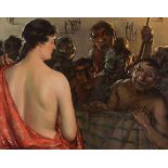 DANIEL SABATER SALABERT (Valencia, 1888- Barcelona, 1951).Untitled, Paris.Oil on canvas.Signed,