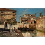 MAMERTO SEGUÍ ARECHAVALA (Bilbao, 1862 - 1908)."Venice".Oil on panel.Signed and located in the right