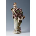 Jugendstil tabletop vase, AMPHORA IMPERIAL TURN. Austria, ca. 1910.Enamelled porcelain.Ornamental