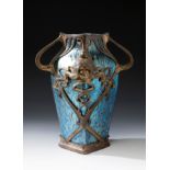 Jugendstil LOETZ vase; Austria, ca. 1900.Iridescent blown glass.An iridescent blown glass vase