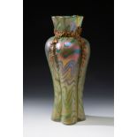 Jugendstil LOETZ vase; Austria, ca. 1900.Iridescent blown glass.An iridescent blown glass goblet