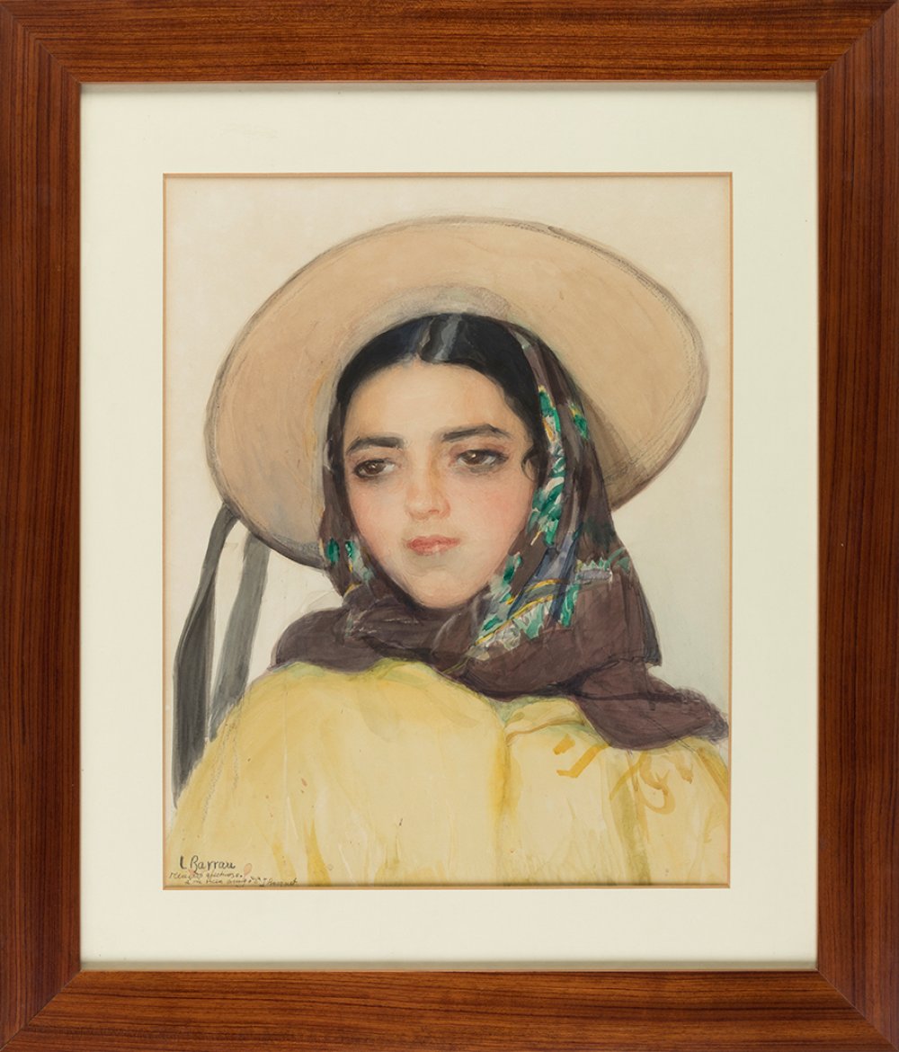 LAUREANO BARRAU BUÑOL (Barcelona, 1864 - Santa Eulària des Riu, Ibiza, 1957). "Noia Eivissenca" - Image 3 of 3