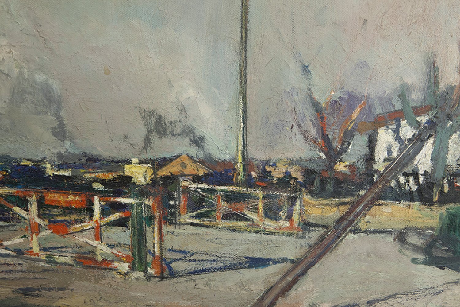 JUAN BAUTISTA PORCAR RIPOLLÉS, (Castellón de la Plana, Castellón, 1889 - 1974)."Dockers".Oil on - Image 2 of 7