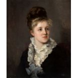 VICENTE PALMAROLI GONZÁLEZ (Zarzalejo, Madrid, 1834 - Madrid, 1896)."Young Parisian Girl", c. 1876.