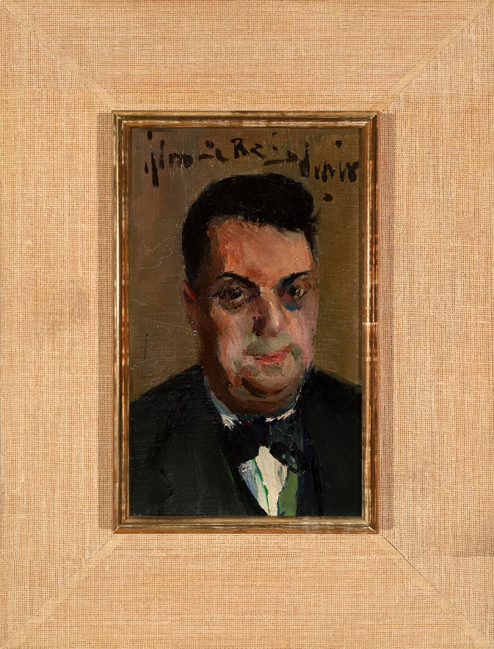 JOAQUÍN MIR TRINXET (Barcelona, 1873 - 1940)."Male portrait".Oil on canvas adhered to cardboard. - Image 4 of 4