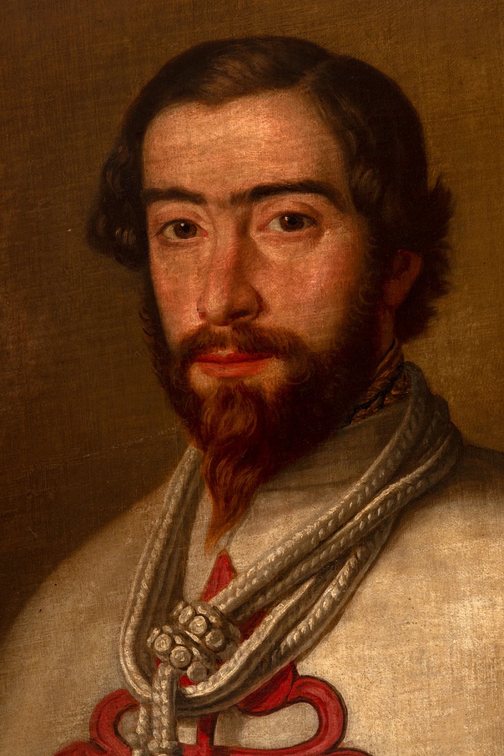 Circle of FEDERICO DE MADRAZO Y KUNTZ (Rome, 1815 - Madrid, 1894)."Portrait of a Knight belonging to - Image 6 of 6