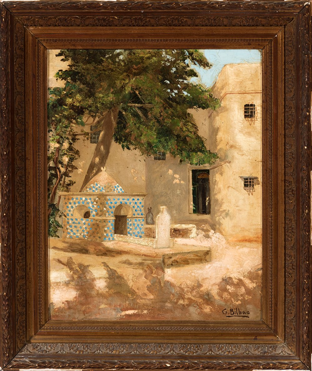 GONZALO BILBAO MARTÍNEZ (Seville, 1860 - Madrid, 1938).Untitled.Oil on canvas.Attached certificate - Image 5 of 6