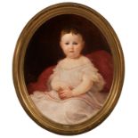 JOSÉ VILLEGAS CORDERO (Seville, 1848 - Madrid, 1921)."Child Portrait".Oil on canvas.Attached