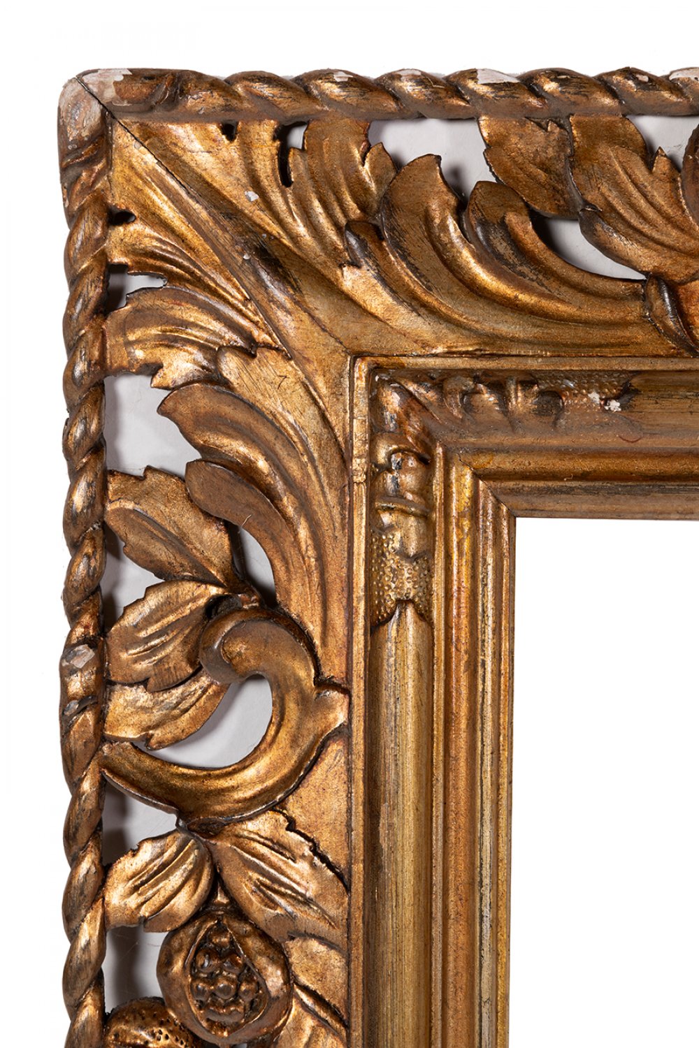 Frame; Italy, second half of the 19th century.Stuccoed and corollated wood.It presents faults. - Image 3 of 5