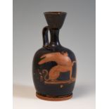 Lekytos with the image of a sphinx. Attic Greece, ca. 450-400 BC.Ceramics.Provenance: private